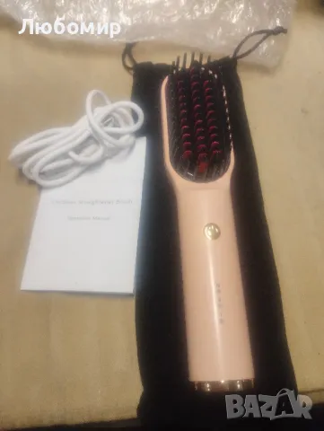 Четка за изправяне на коса, безжична преса за коса, преносим горещ гребен 

, снимка 7 - Преси за коса - 48016288