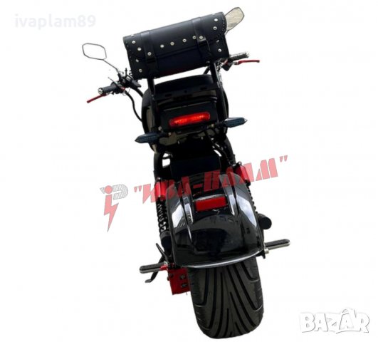 Електрически скутер ’Harley’-3000W,60V,22aH+Преносима батерия+Bluetooth+Аларма+ЛИЗИНГ, снимка 4 - Мотоциклети и мототехника - 39497463