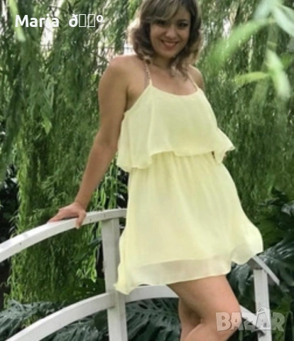 Жълта рокля CALLIOPE, снимка 1 - Рокли - 40672296