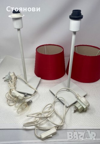 Две нощни лампи английски имат представки и крушки, снимка 11 - Настолни лампи - 41897705