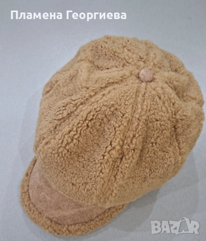 Дамска пухена шапка, снимка 4 - Шапки - 52172402