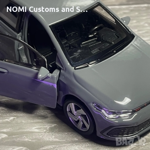 Volkswagen Golf 8 GTI умален модел, снимка 2 - Коли, камиони, мотори, писти - 52516545