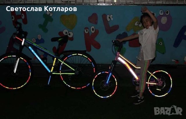 Светлоотразителна лента СИНЯ 5 метра, снимка 5 - Аксесоари и консумативи - 41625481