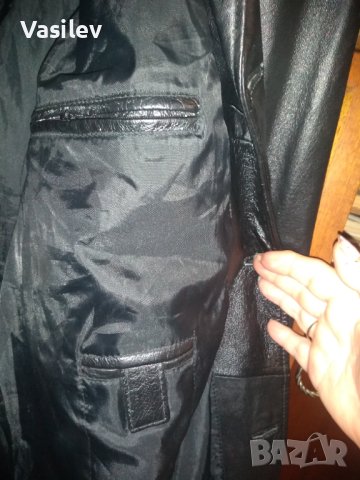 Mанто/палто/ от естествена кожа марка JCC The leather company XL, снимка 3 - Палта - 41490910