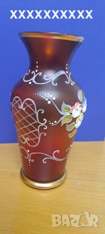 Ваза от матирано калиево стъкло, снимка 6 - Вази - 53181341