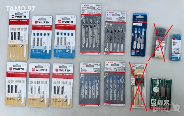 Wurth, Bosch, Metabo - Нови ножове за прободен трион 