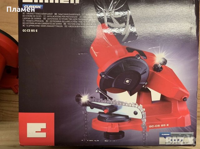МАШИНА ЗА ЗАТОЧВАНЕ НА ВЕРИГИ EINHELL GC-CS 85 E 85W, 108ММ, снимка 12 - Други инструменти - 35895994