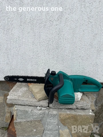 Резачка верижен трион BOSH Made in Germany 1900W 8,8A шина 35см., снимка 3 - Градинска техника - 50477010
