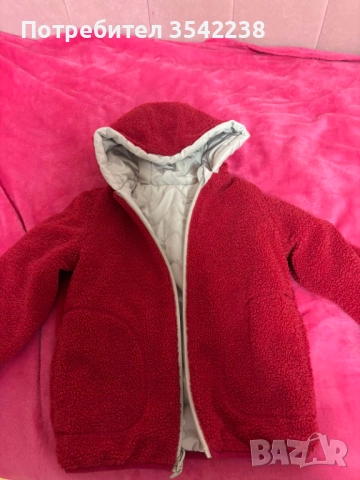 Детско зимно яке Okaidi с две лица. Размер 6 години, 116. Два броя. , снимка 3 - Детски якета и елеци - 52425088