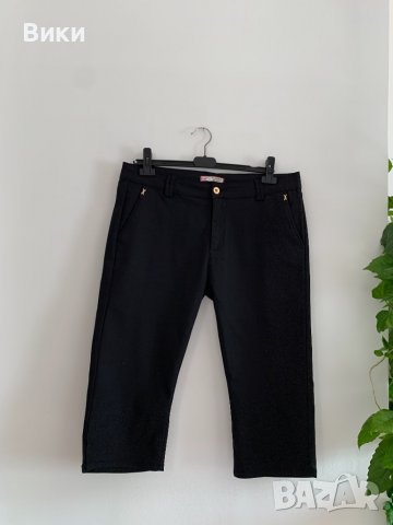 Дамски черен панталон, снимка 2 - Панталони - 39096005