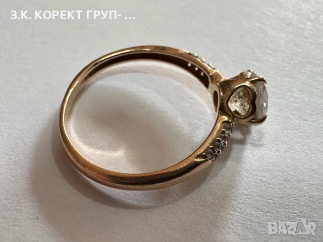 Златен пръстен 14к, 1,74гр, снимка 5 - Пръстени - 52884498