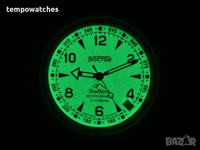 ВОСТОК АМФИБИЯ АВТОМАТИЧЕН-FULL LUME ref: 74090Б “ЕЛЬБРУС”, снимка 2 - Мъжки - 46699457
