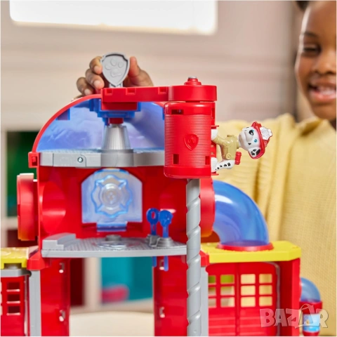 Пес Патрул - Fire Rescue: Пожарна станция/ Paw Patrol , снимка 9 - Коли, камиони, мотори, писти - 53601706