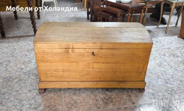 Старинен дървен сандък, снимка 2 - Антикварни и старинни предмети - 52464656