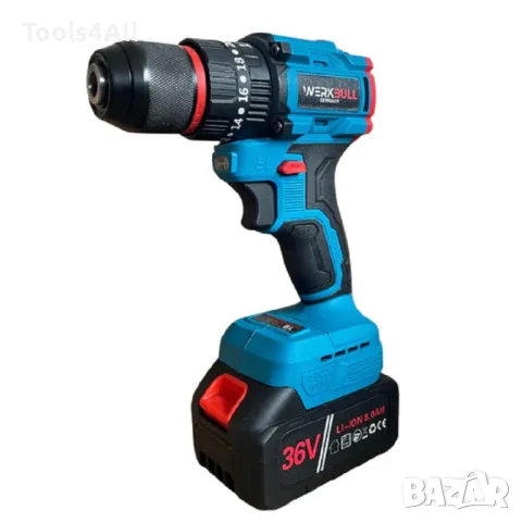 Комплект WerkBull 3в1: Лозарска Ножица, Мини резачка с омасляване и Ударен винтоверт, снимка 8 - Винтоверти - 48094131