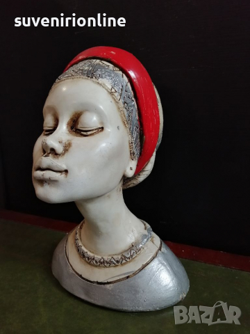 Декоративна статуетка африканка, снимка 2 - Статуетки - 36220154