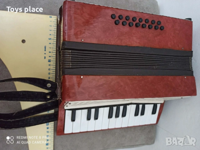 КРЬIЖАЧОК детски акордеон, соц руски акордеон , снимка 2 - Антикварни и старинни предмети - 53482555