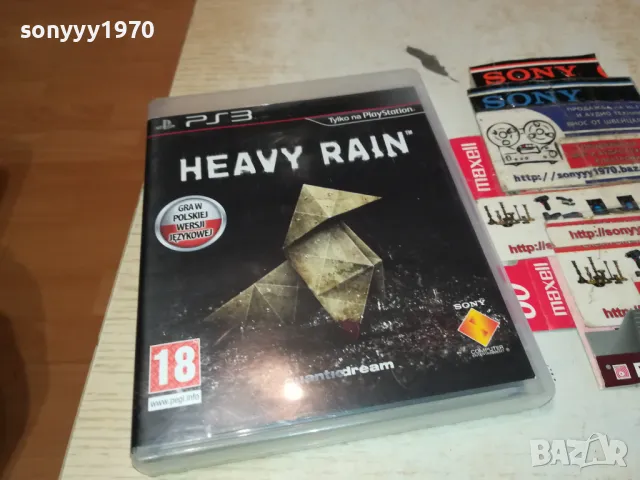 HEAVY RAIN SONY PS3 GAME-ВНОС GERMANY 2402251808, снимка 4 - Игри за PlayStation - 49260413