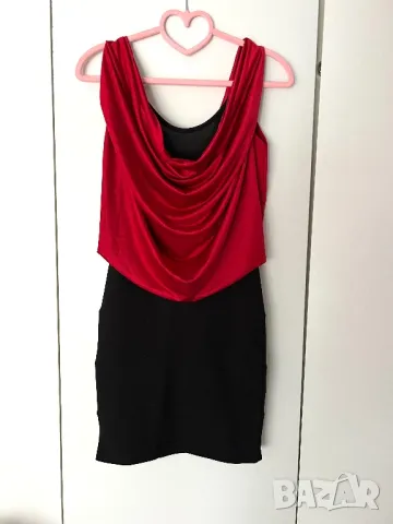 Разпродажба на всичко! Рокля в червено и черно, Amisu, New Yorker, снимка 1