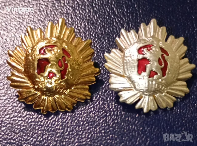 Миниатюри за ревер на орден НРБ 1-ва и 2- ра степен, позлатена и посребрена, с емайл, снимка 5 - Колекции - 55941634