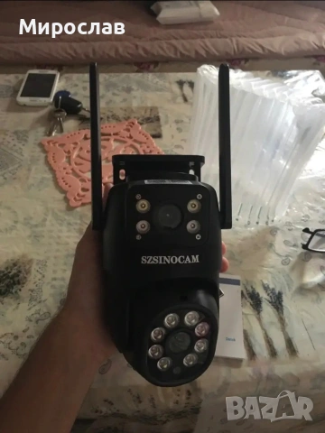 Многофункционална безжична външна охранителна камера с Wi-Fi, 1080p , снимка 4 - HD камери - 53623814