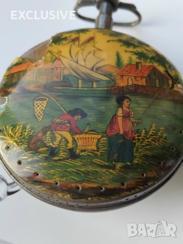 Швейцарски часовник с аларма на Meuron et Comp. 1780 година. , снимка 12 - Джобни - 53829394