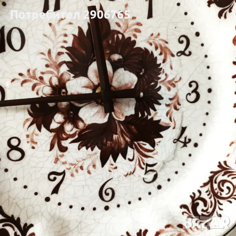 Часовник чиния HANSON Франция работещ, снимка 6 - Антикварни и старинни предмети - 49095663