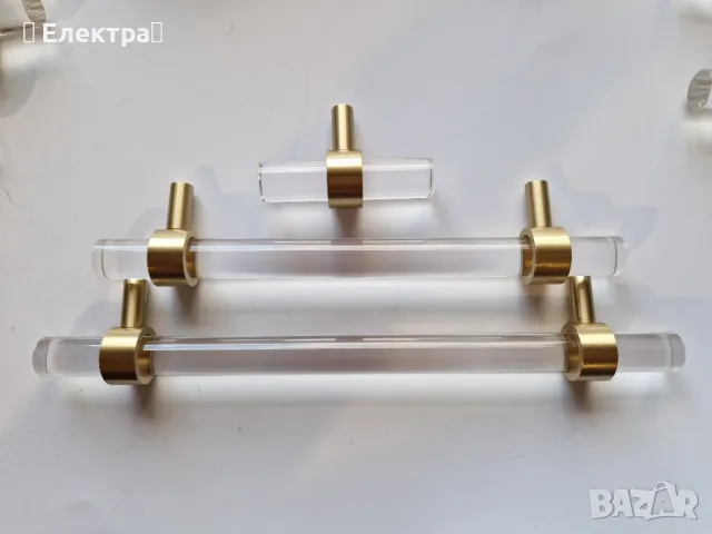 16 броя красиви и елегантни дръжки от месинг и акрил, снимка 6 - Други - 49875178