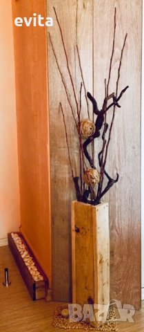 Луксозна ваза от естествено дърво! Ръчна изработка! , снимка 4 - Декорация за дома - 34491999