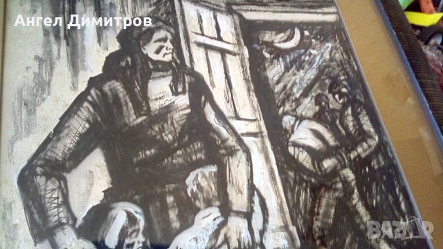 Илия Петров картина смесена техника , снимка 6 - Картини - 41611584