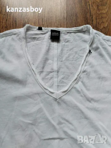 Replay Beachwear - страхотна мъжка тениска КАТО НОВА ХС, снимка 3 - Тениски - 50211598