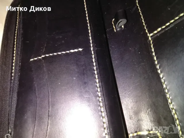 Портмоне чантичка естествена кожа дебела 21х12см, снимка 6 - Портфейли, портмонета - 49600954