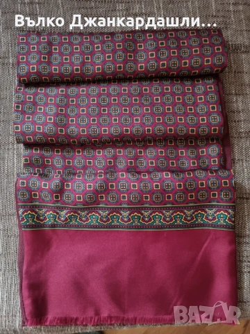 Елегантен мъжки шал коприна и вълна, снимка 2 - Шалове - 53231351