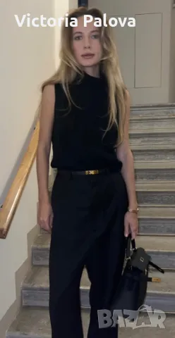 Топ  ZARA KNIT вискоза, еластан, снимка 7 - Корсети, бюстиета, топове - 47519966