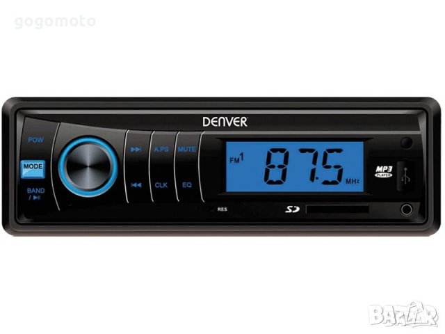 НОВО Авто FM/AM радио MP3, TF SD, USB и AUX-In DENVER, LCD дисплей,USB порт, слот за SD, снимка 2 - Аксесоари и консумативи - 42144254