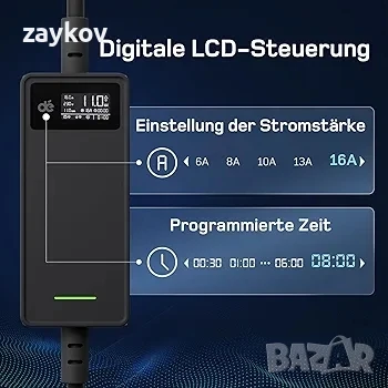 Мобилна зарядна станция dé 11 kW | 3-фазна | 7 м | 6-16 A, снимка 2 - Друга електроника - 50676186