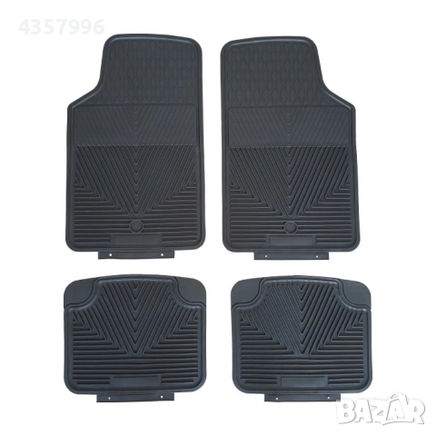 Гумени стелки универсални черни 3007, 4бр./к-т