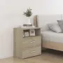 vidaXL Нощни шкафчета, 2 бр, дъб сонома, 50x32x60 см, снимка 2