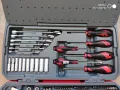 Teng tools тенг 1/4 и 1/2 гидория 95 части КАЧЕСТВЕНИ вложки ключове отвертки комплект, снимка 4