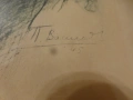 Картина графика "Вл. Ленин" Пьотр Василиев 1945 г, репродукция от 1948 г, снимка 4