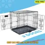 Сгъваема метална клетка за малки кучета и котки – 60x46x51 см - КОД 4482, снимка 5