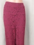 Zizzi 3XL Дантелен панталон бордо, снимка 2