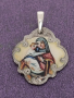Сребърна висулка Св Богородица , снимка 1 - Колиета, медальони, синджири - 44553684