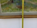 Стара картина платно/подписана/маслени бои /2, снимка 10