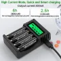 Интелигентно зарядно устройство за батерии АА, ААА, POWEROWL с LCD дисплей, снимка 6