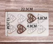 8 сърца сърце с вълнички топер борд силиконова форма молд за украса декорация торта фондан шоколад , снимка 4