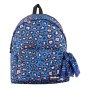 Ученическа раница My Way, Подсилен гръб, 36х15,5х45см, Синя/ леопардов принт, снимка 1