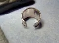 РЕТРО АРТ СТИЛ РЕГУЛИРУЕМ СКЪПОЦЕНЕН СРЕБЪРЕН ПРЪСТЕН СРЕБРО 925 с РЪЧНО ПОЛИРАН ЧЕРЕН ОНИКС 49918, снимка 5