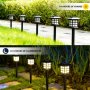 Комплект 6 броя соларни LED лампи за двор и градина, снимка 5