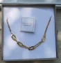 дизайнерски италиянски ПОЗЛАТЕН гердан колие НОВО, снимка 5